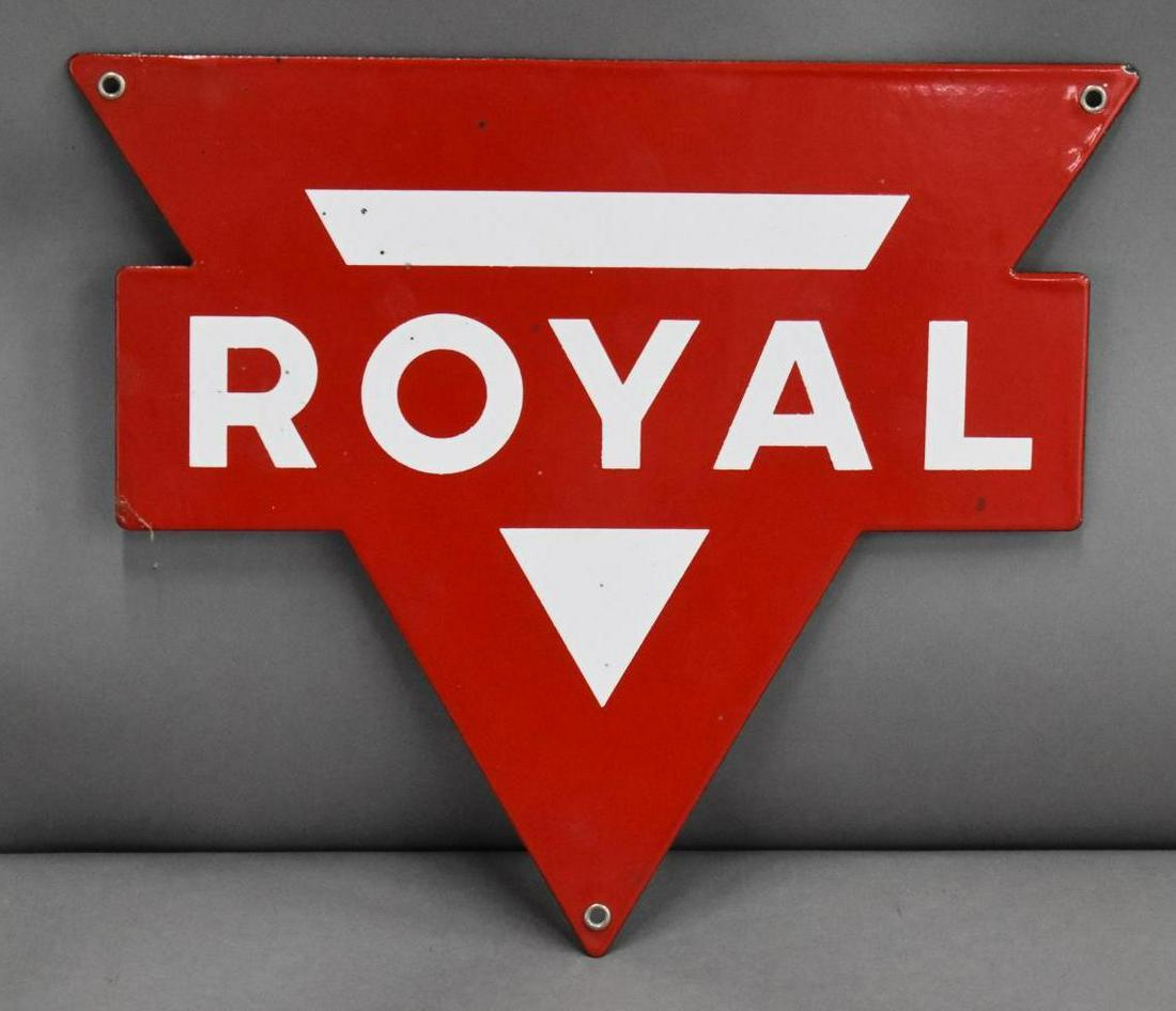 Royal Porcelain Pump Sign (TAC) (1 of 2)