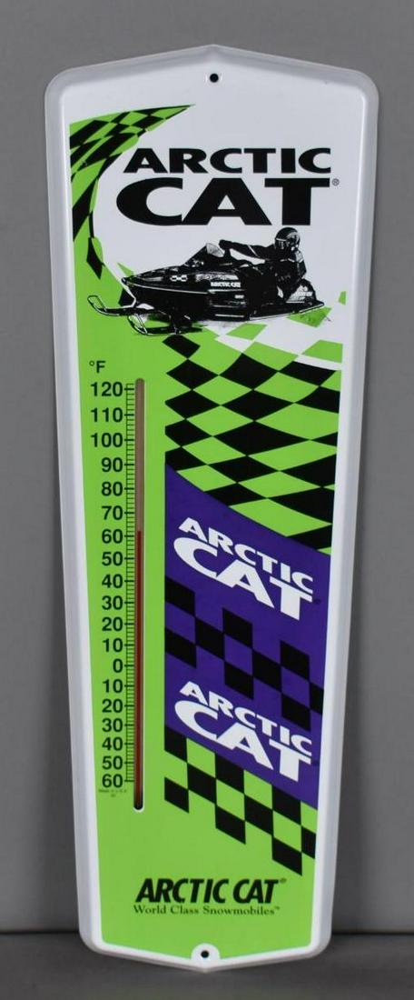 Arctic Cat World Class Snowmobile Metal Thermometer (TAC) (1 of 3)