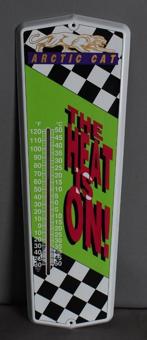 Arctic Cat "The Heat is On!" Metal Thermometer (TAC) (1 of 3)