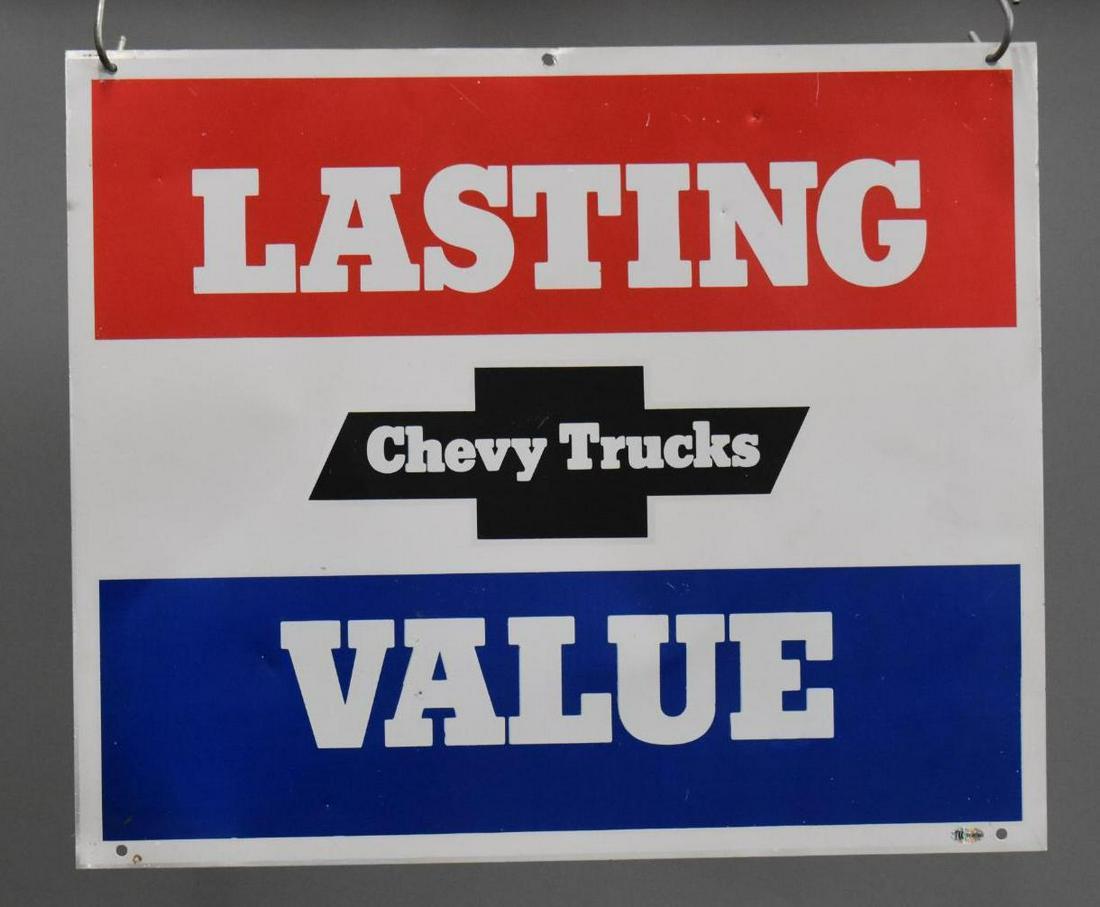 Chevy Trucks Lasting Value Metal Sign (TAC) (1 of 3)