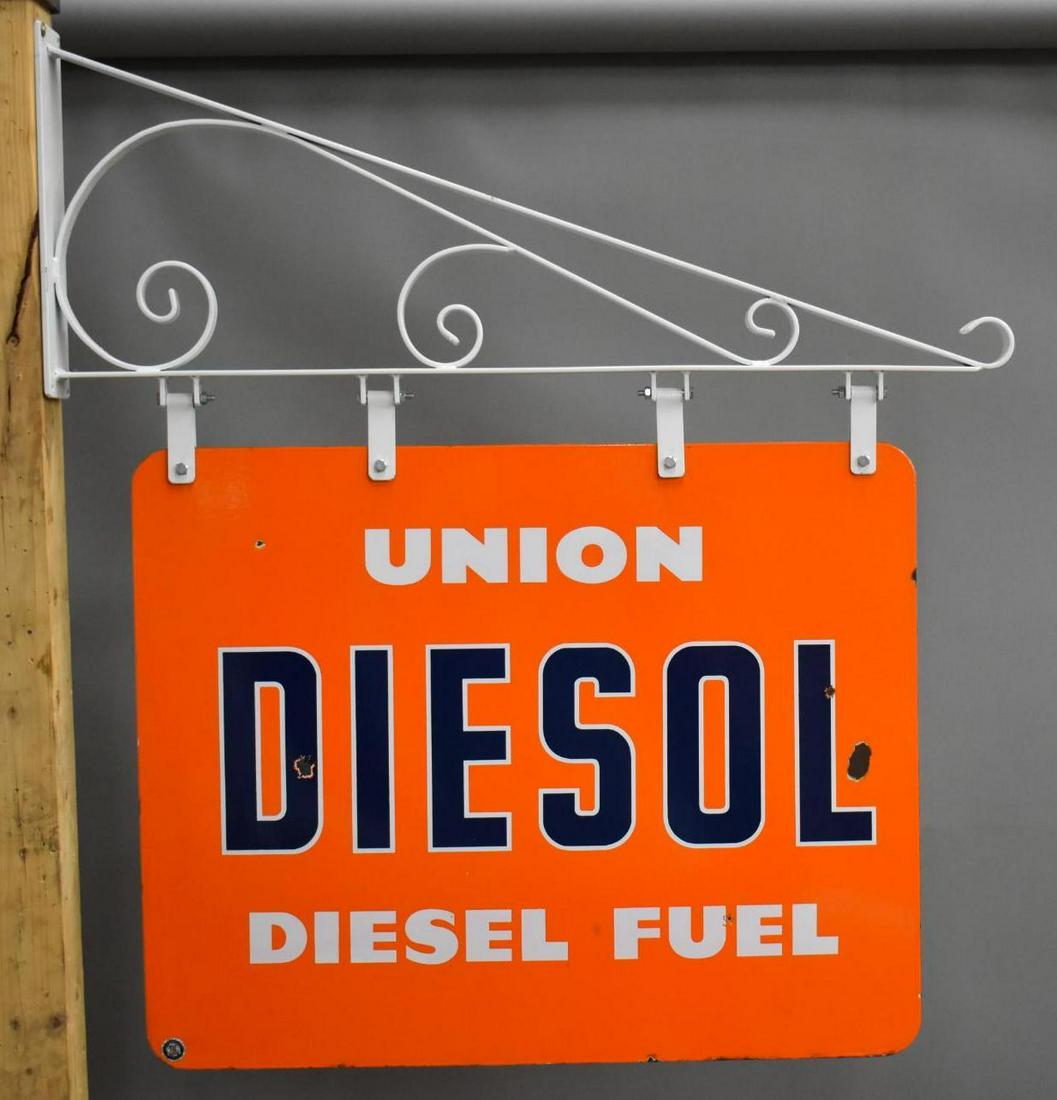 Union Diesol Diesel Fuel Porcelain Sign (TAC) (1 of 6)