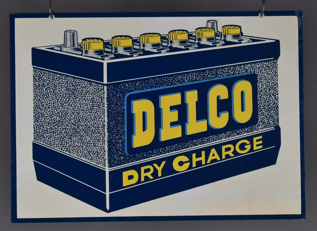 Delco Dry Charge (Battery) Metal Sign (TAC) (1 of 3)