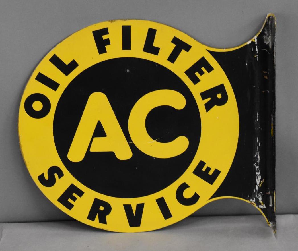 AC Oil Filter Service Metal Flange Sign (TAC) (1 of 3)