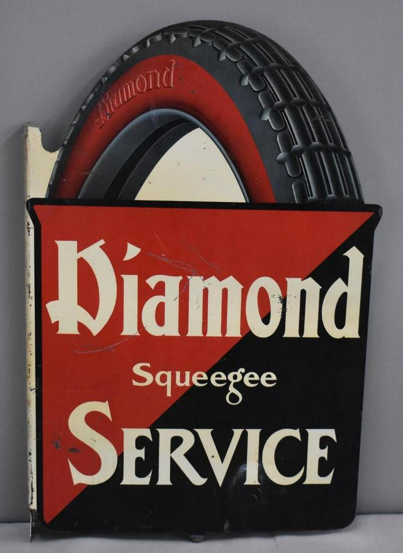Diamond Squeegee Service Metal Flange Sign (TAC) (1 of 5)