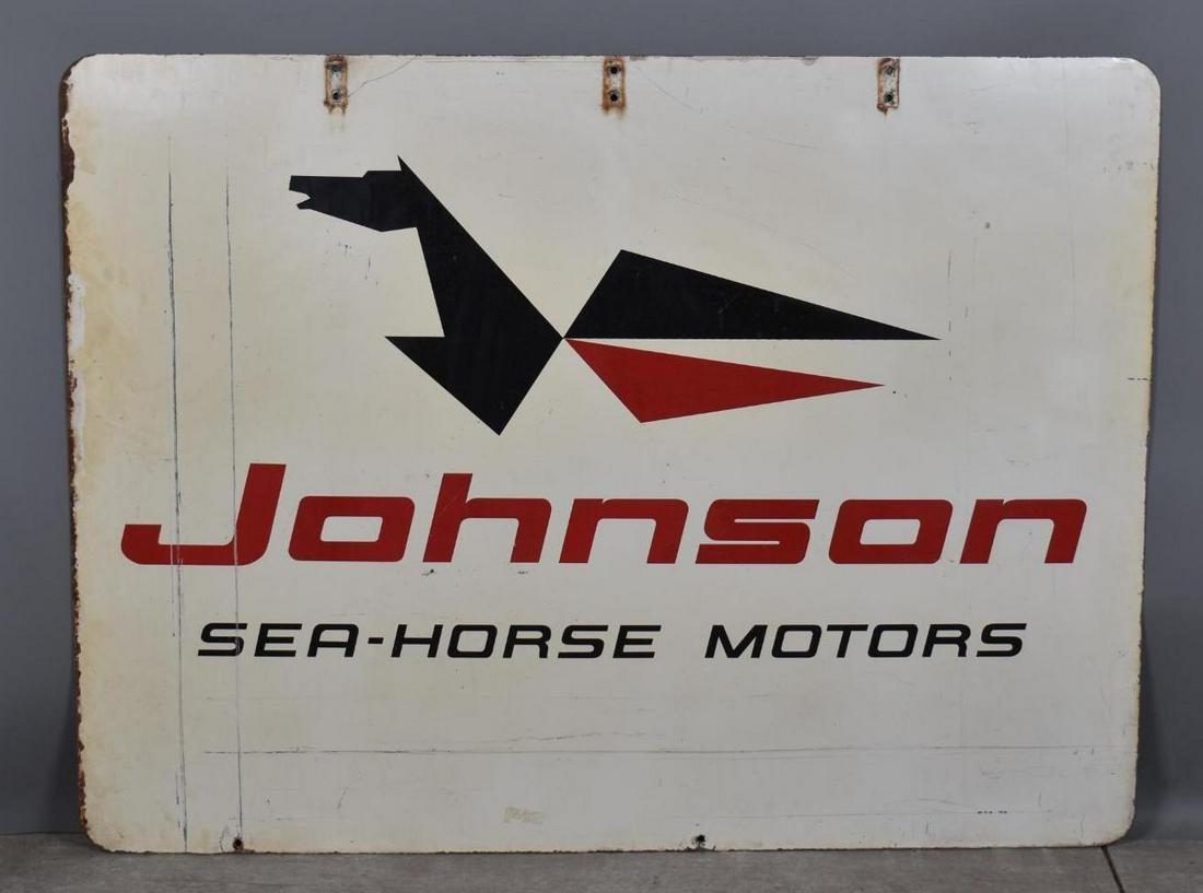 Johnson Sea-Horse Motors w/Modern Logo Metal Sign (TAC) (1 of 4)