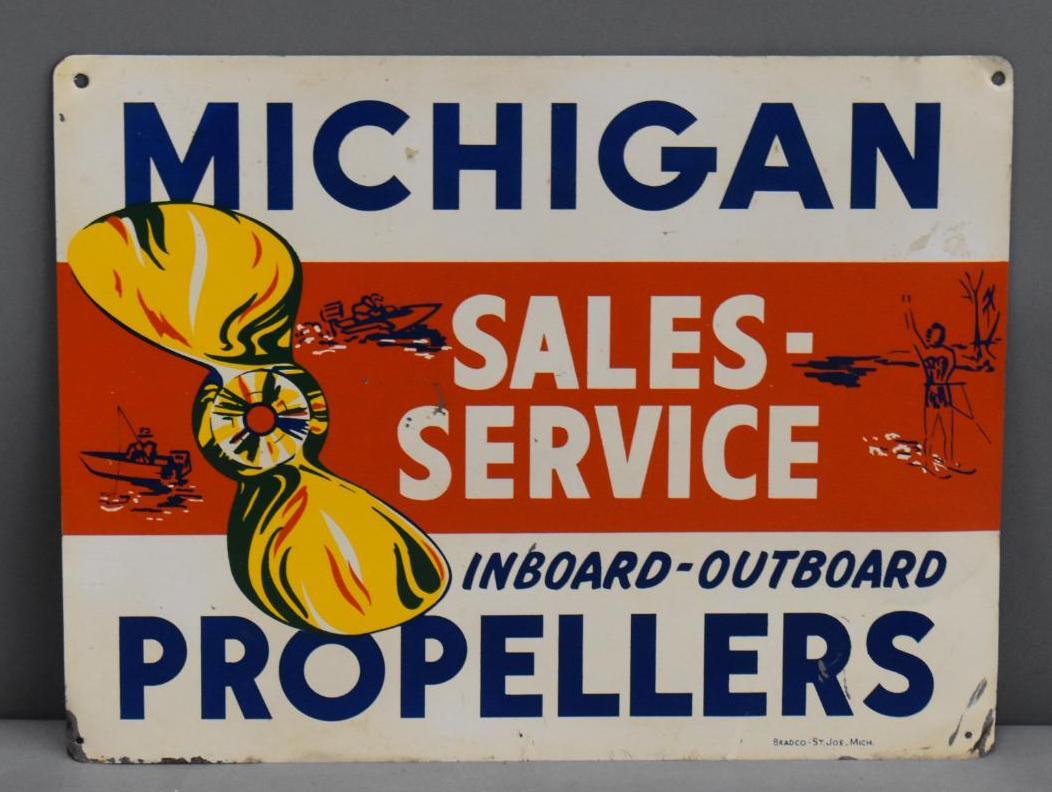 Michigan Propellers Sales and Service Dealer Metal Sign (1 of 4)