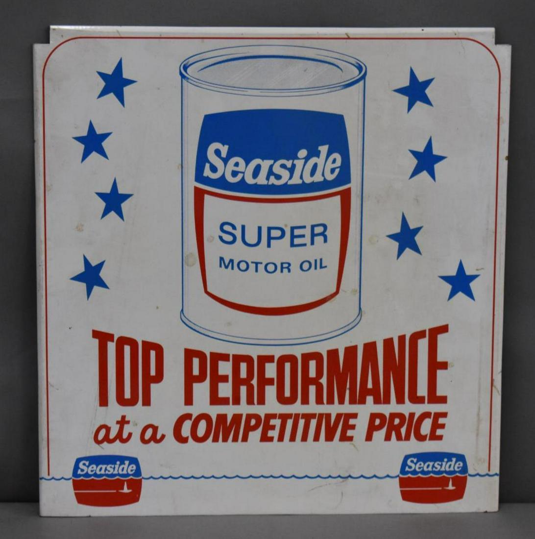 Seaside Super Motor Oil Metal Rack Sign (TAC) (1 of 2)