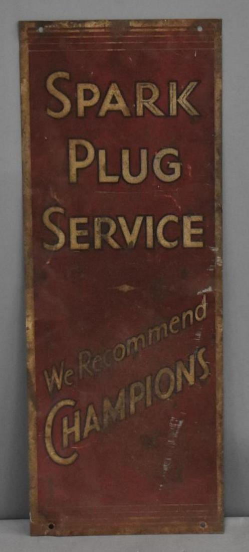 Champions Spark Plug Service Metal Sign (1 of 3)