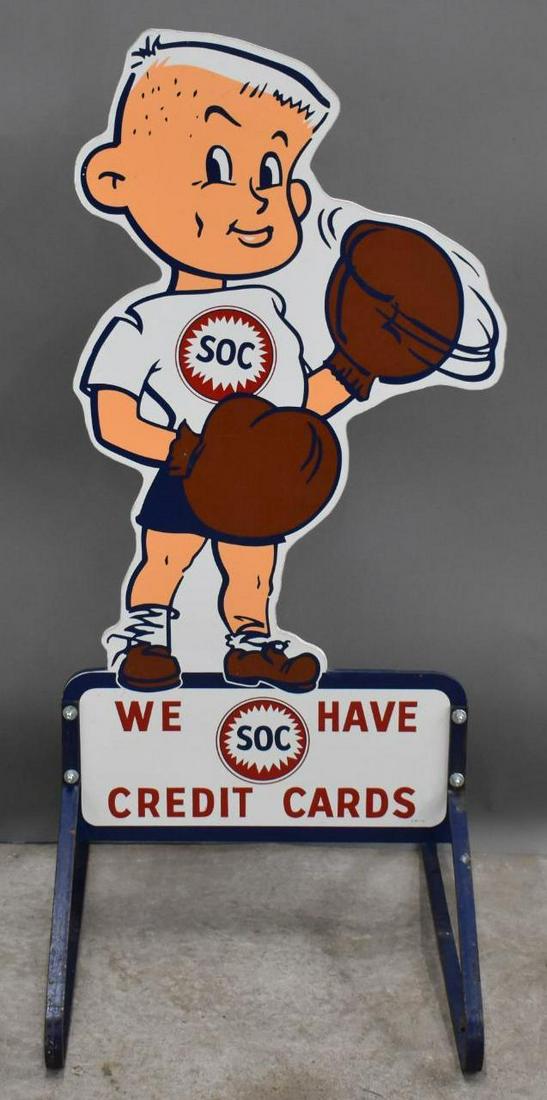 SOC (Southern Oil Co.) We Have Credit Cards Wood Sign (1 of 9)