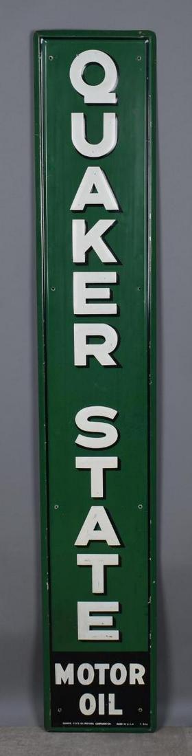 Quaker State Motor Oil Metal Sign (TAC) (1 of 4)
