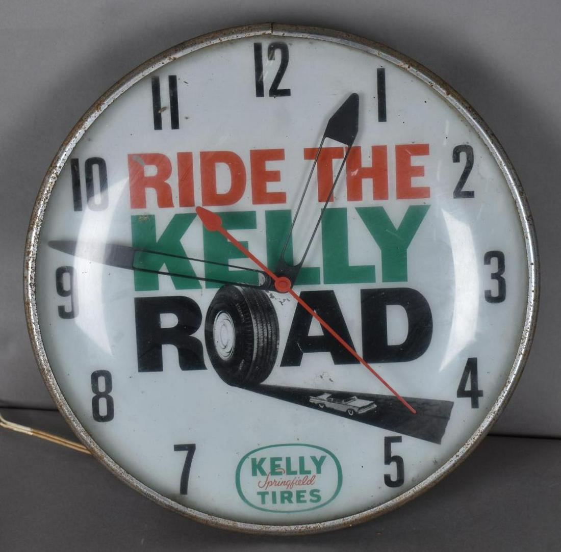 Ride the Kelly Road w/Logo Lighted Clock (1 of 3)