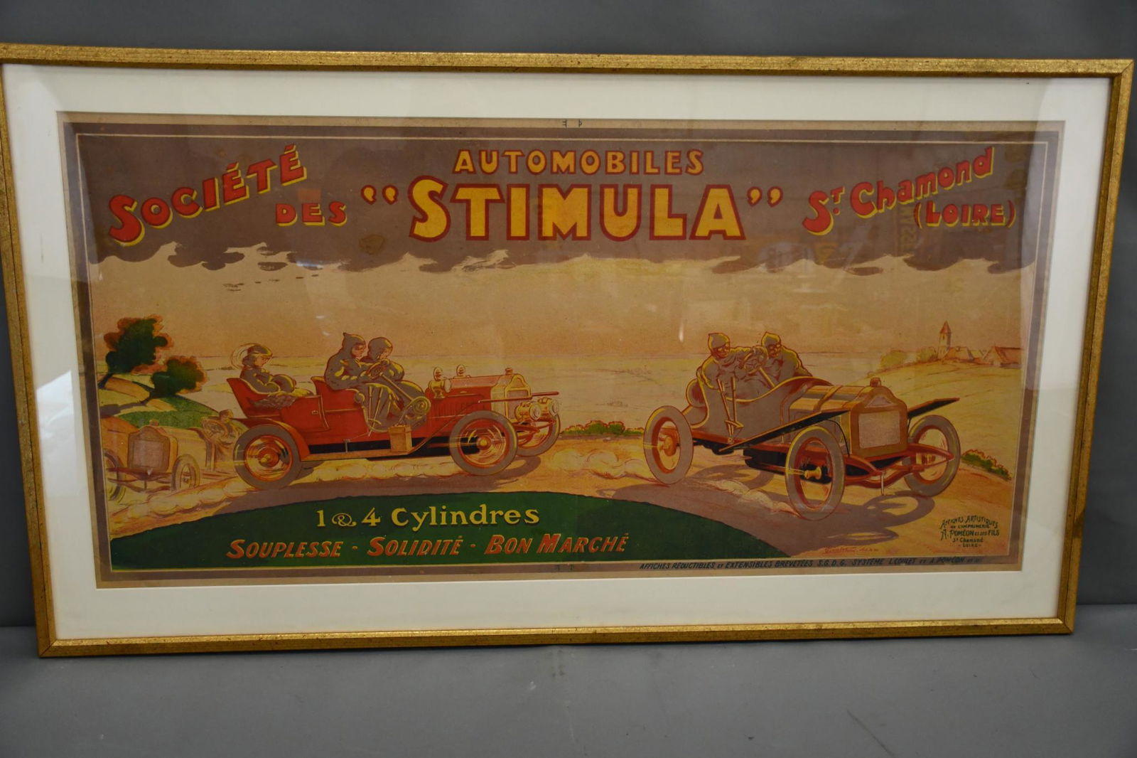 Automobiles "Stimula" 1 & 4 Cylinders Poster (1 of 4)