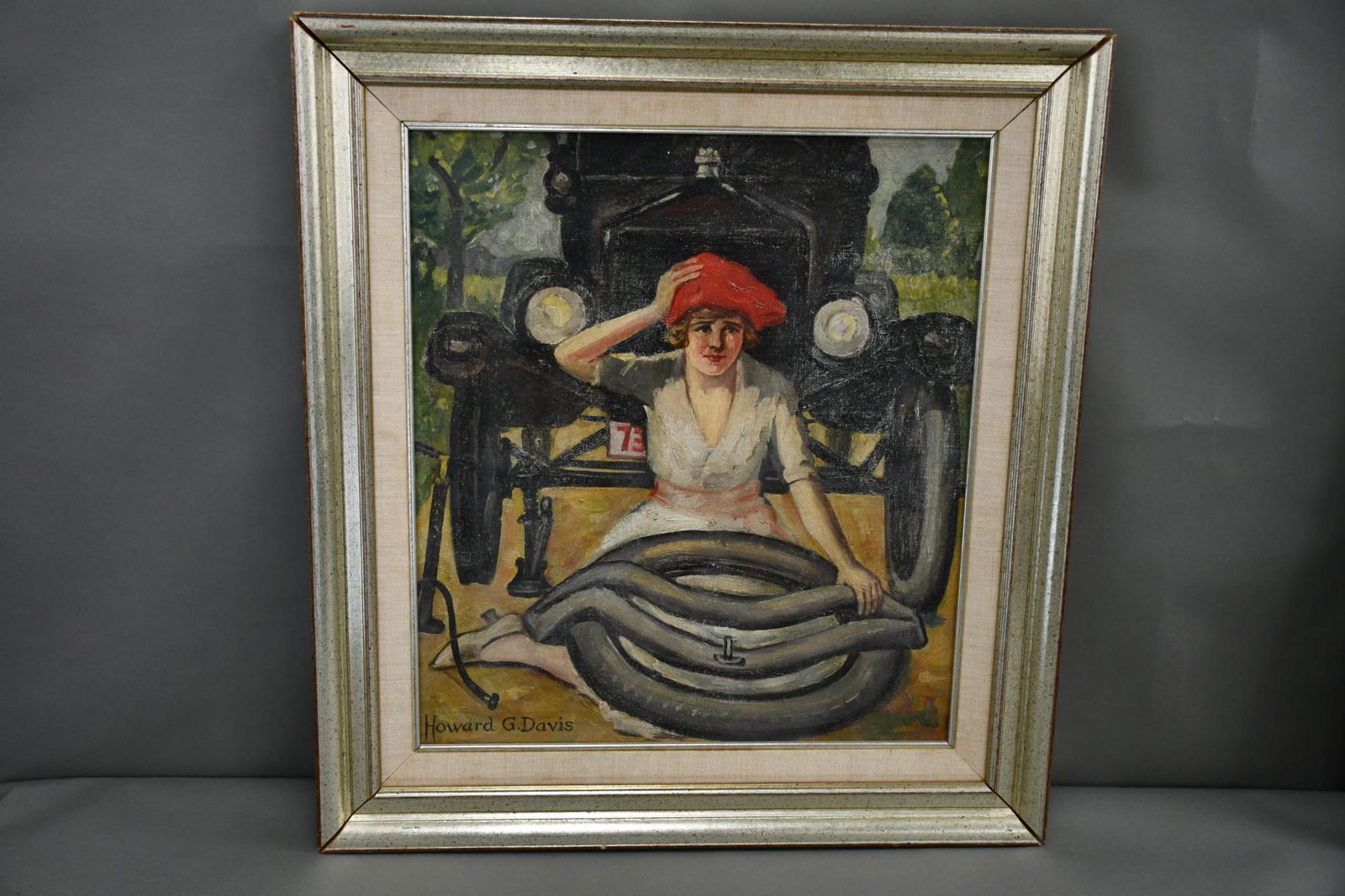 "Perplexed" by Howard G. Davis Oil On Canvas (1 of 5)