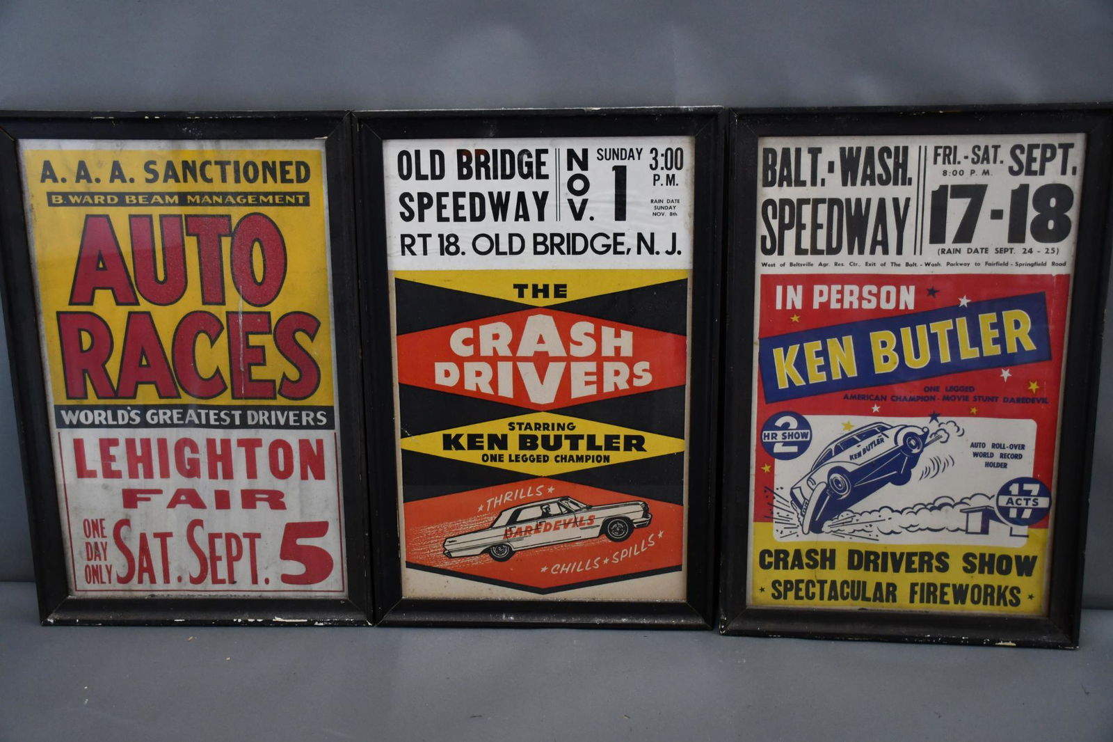 3-Ken Butler (one-legged) Crash Drivers Show Posters (1 of 4)