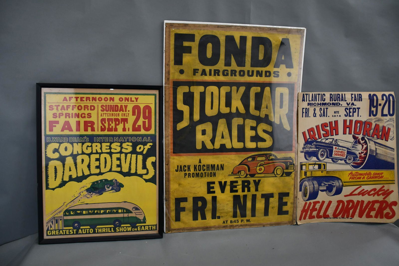 3-Different Daredevils & Stock Car Posters (1 of 5)