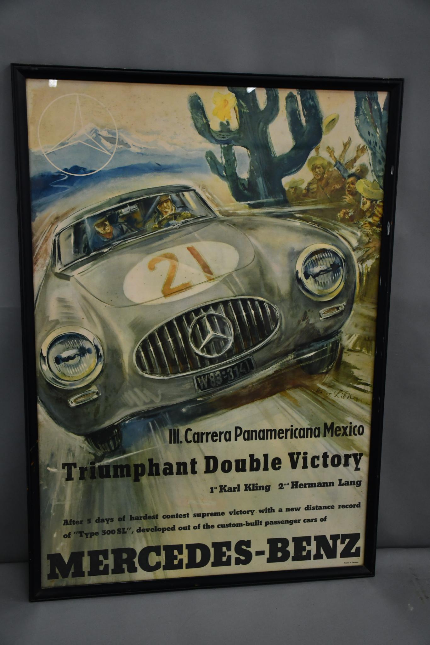 Mercedes Benz Carrera Panamericana Mexico Double Victroy Poster (1 of 6)