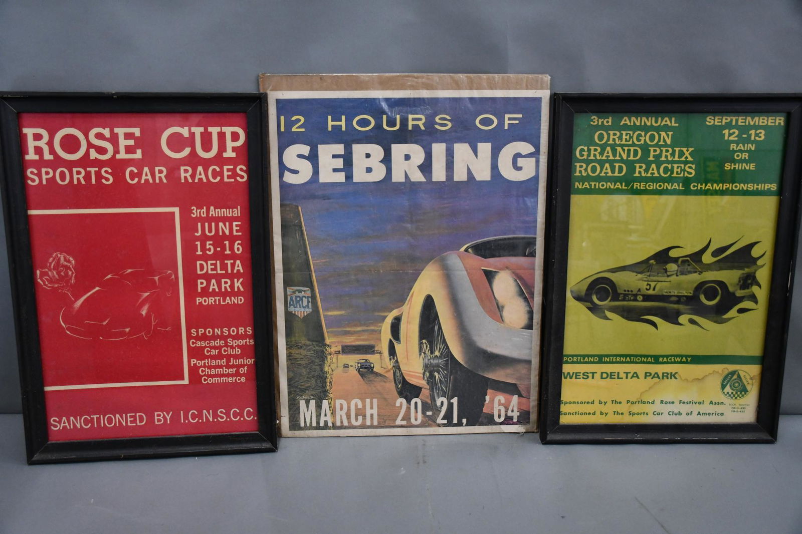 3-Racing Poster Sebring, Rose Cup & Oregon Grand Prix (1 of 4)