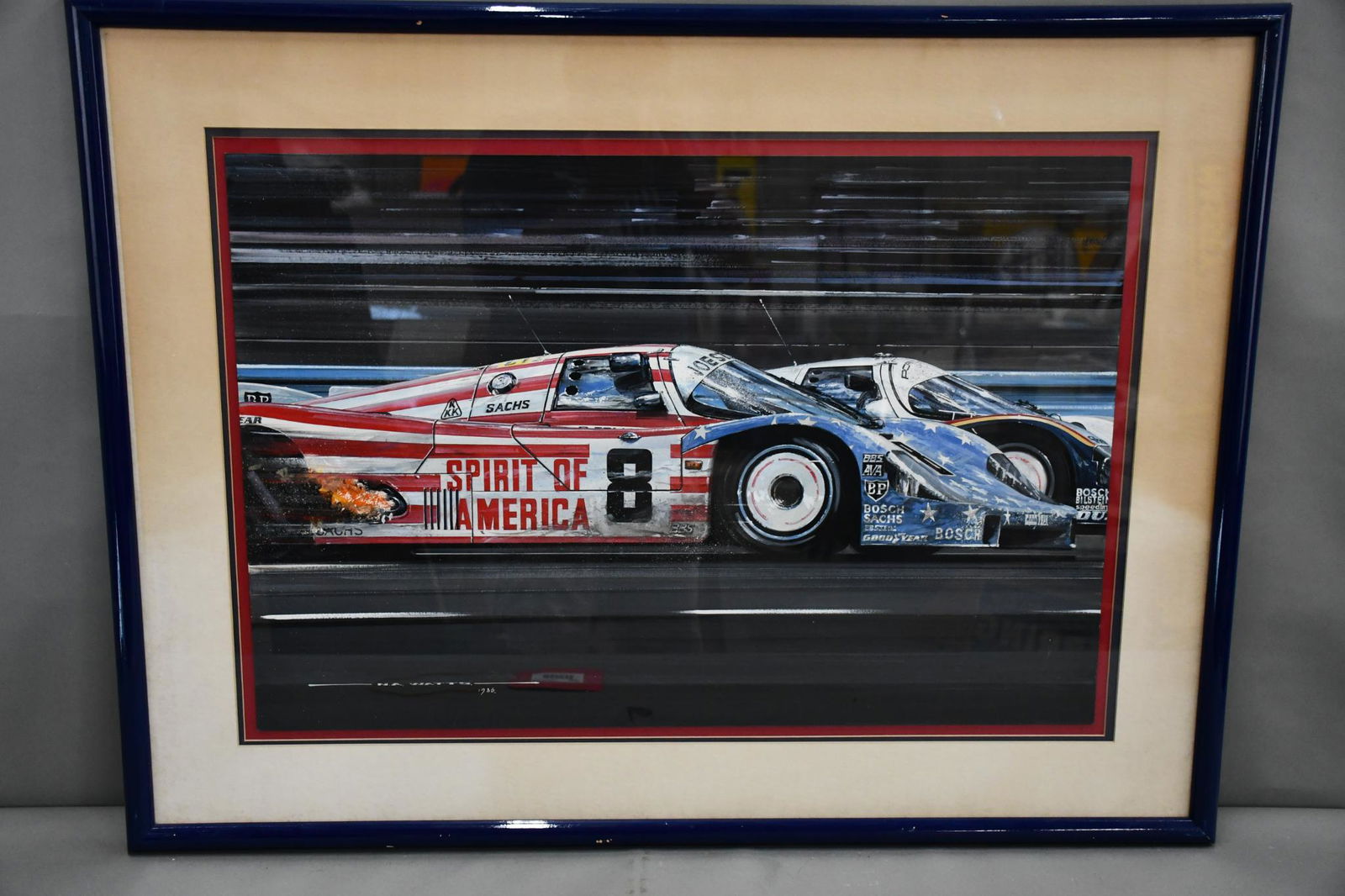 "Spirit of American" Race Scene Nicholas Watts Painting (1 of 4)