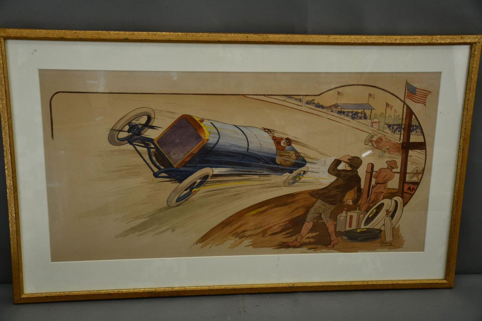 Blue Race Car on Track by Gamy (1 of 4)