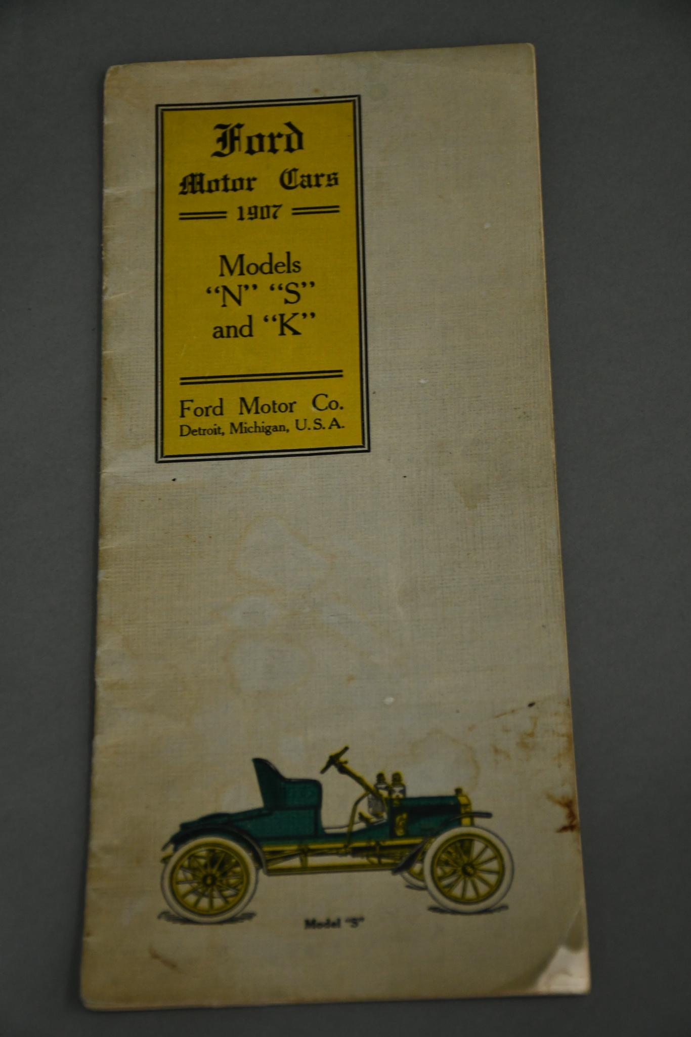 1907 Ford Motor Cars Models N, S & K Brochure (1 of 4)