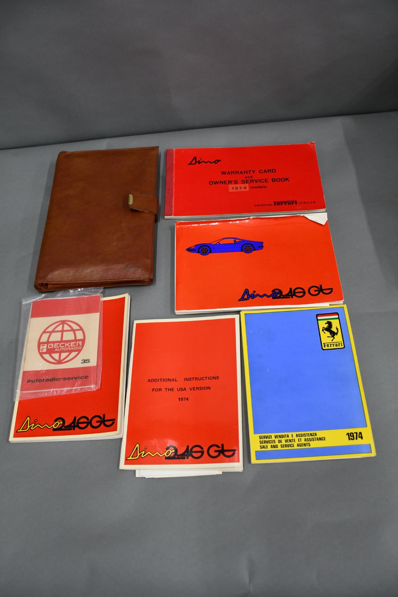 1974 Ferrari Dino Owners Manual Set (1 of 8)