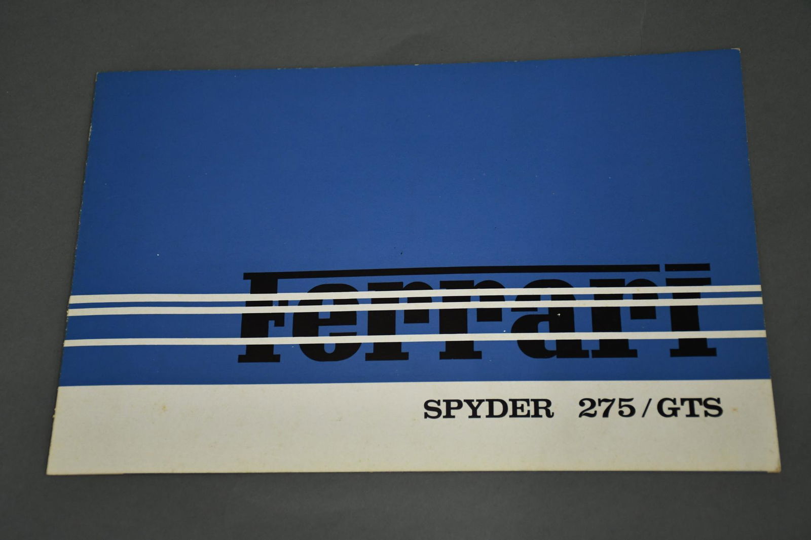 Ferrari Spyder 275/GTS Sales Literature (1 of 3)