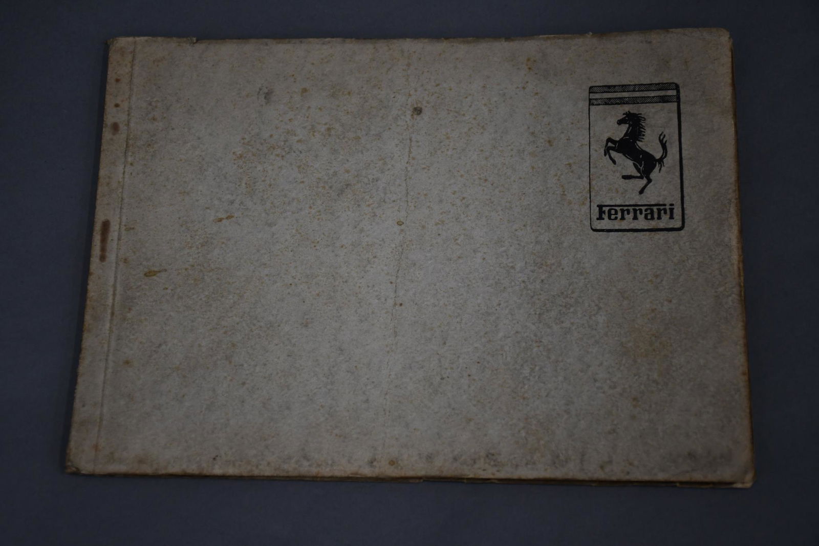 1952 Ferrari Instruction Book for 212, 250, 340 & 342 (1 of 3)