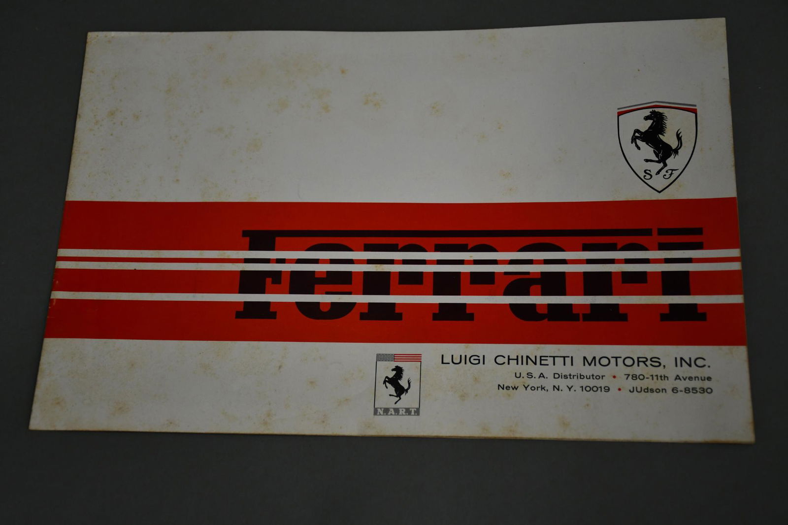 Ferrari w/Berlinetta 275/GTB, 330GT, Spyder 275/GTS Sales Literature (1 of 6)