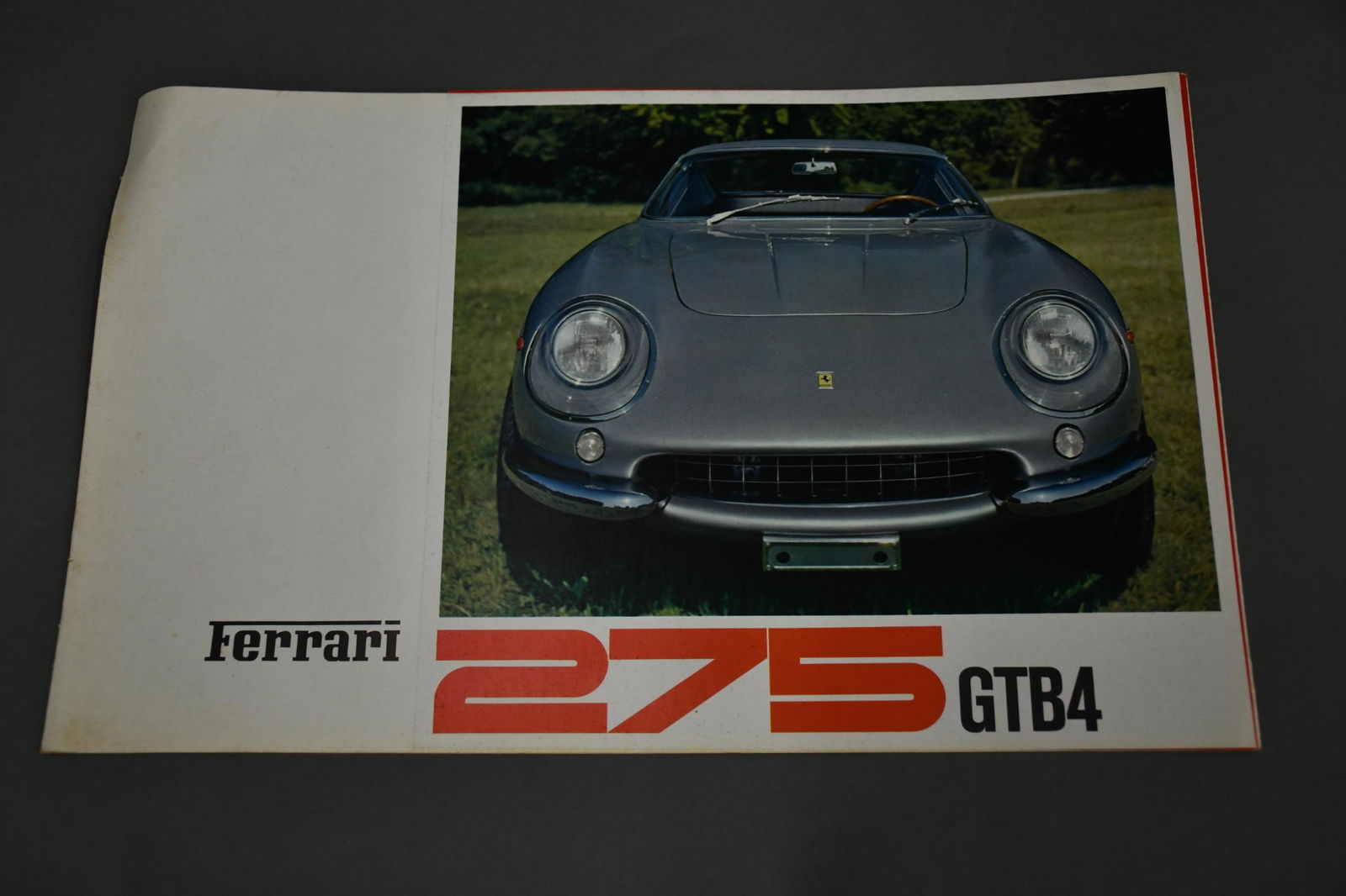 Ferrari 275 GTB4 Sales Literature (1 of 3)