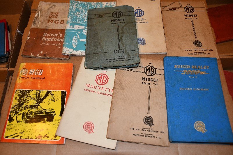 9-MG, 2-Austin Healey Driver's Manuals (1 of 3)
