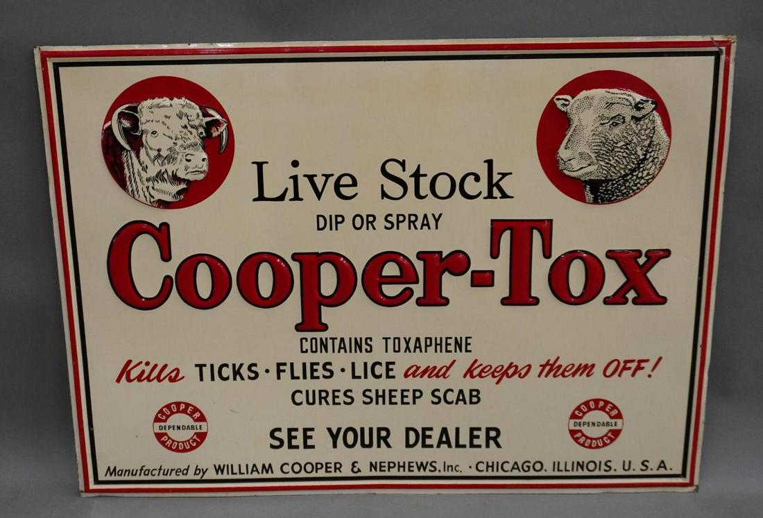 Cooper - Tox Live Stock Dip or Spray Metal Sign (1 of 4)