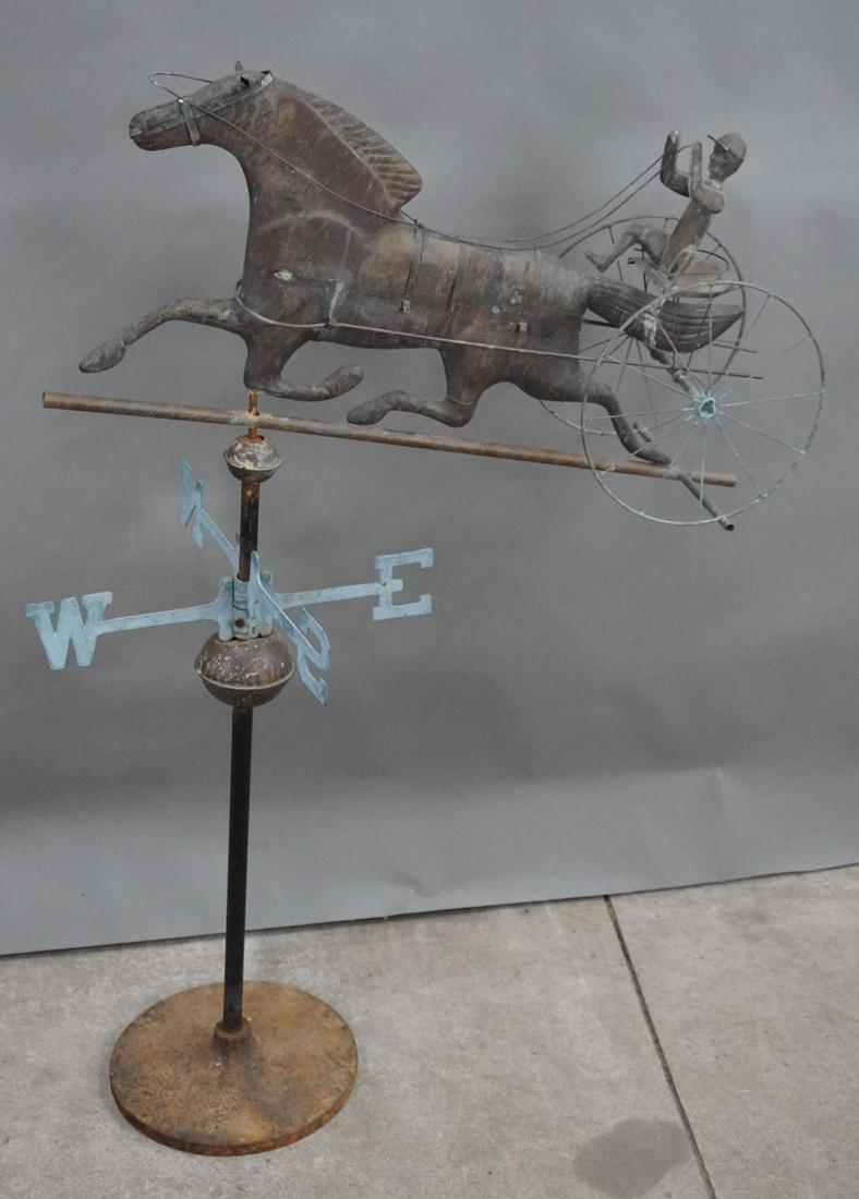 Copper Horse & Cart Weather Vane (1 of 11)