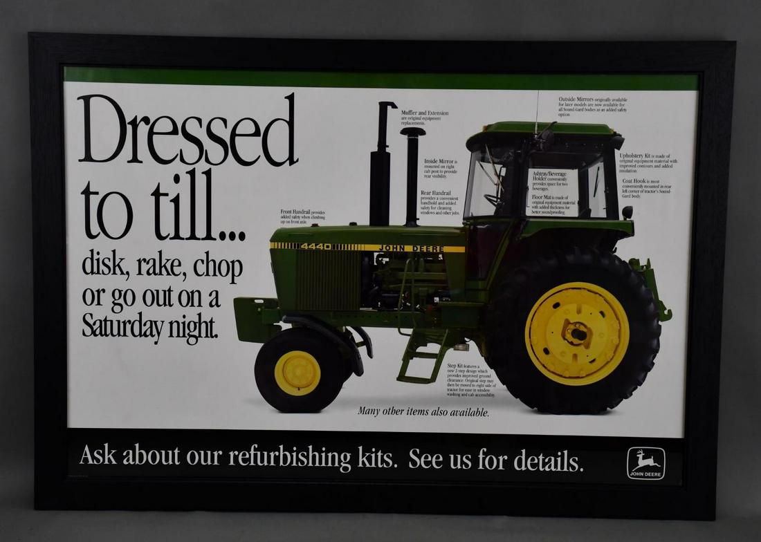 John Deere "Dressed to Till" Poster Framed (1 of 8)