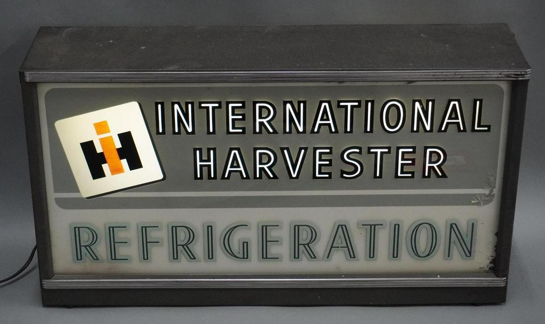 International Harvester Refrigeration Lighted Sign (1 of 9)