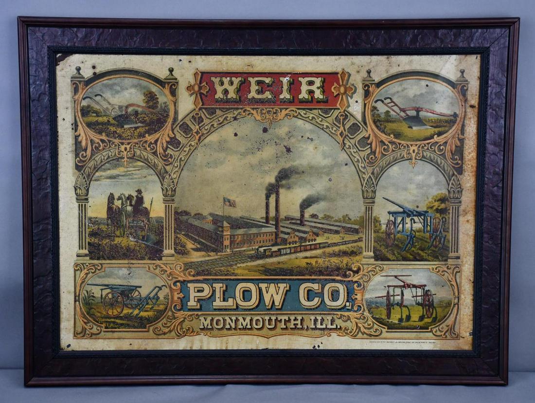 Weir Plow Co. Monmouth, Ill. Metal Sign (TAC) (1 of 7)