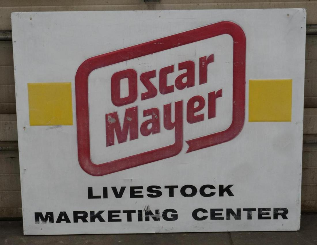 Oscar Mayer Livestock Metal Sign (1 of 3)