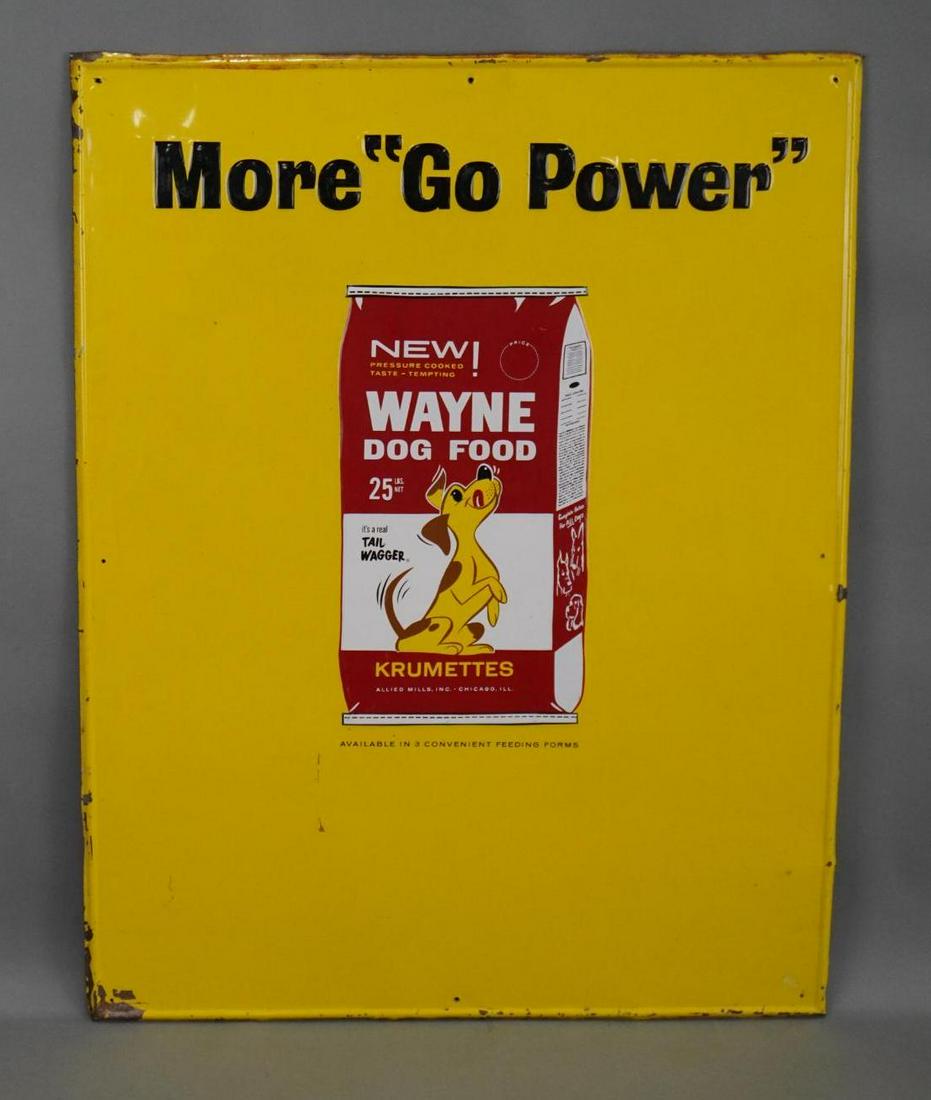 Wayne Dog Food "More Go Power" Metal Sign (TAC) (1 of 3)