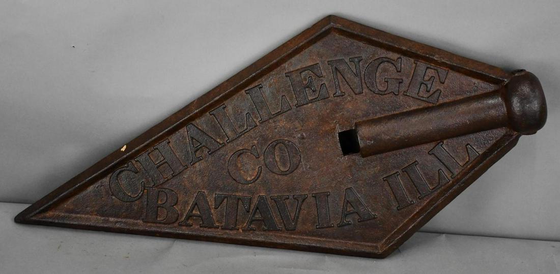 Challenge Co. Batavia Ill. Cast Iron Windmill Weight (1 of 6)