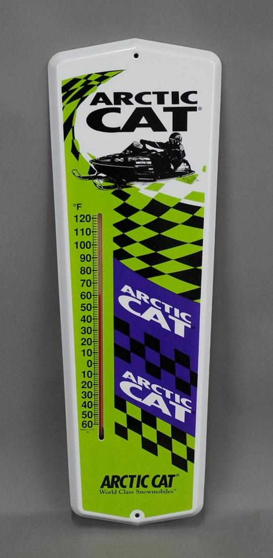 Arctic Cat Snowmobile w/Image Metal Thermometer (1 of 4)