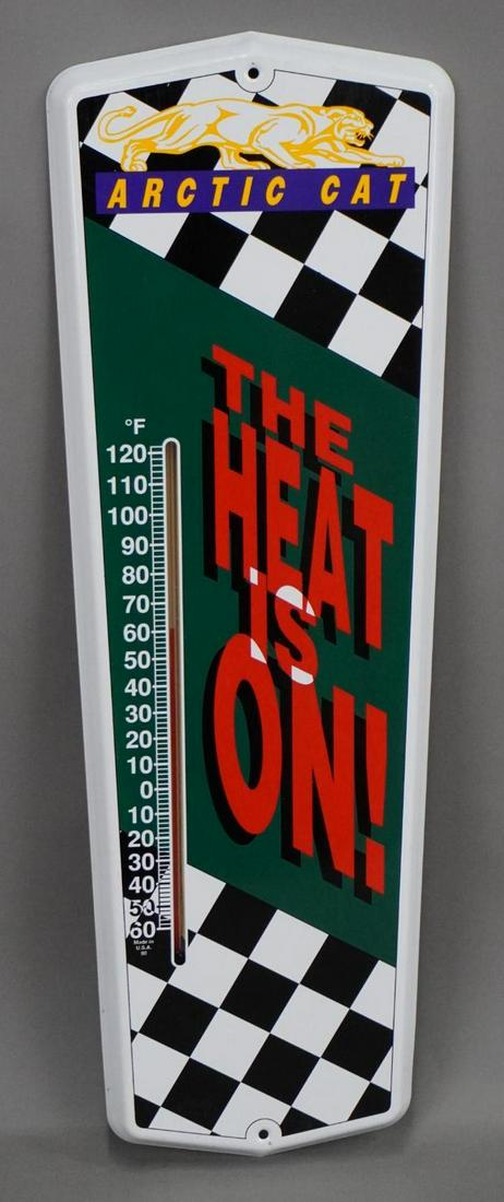 Arctic Cat "The Heat is On!" Metal Thermometer (TAC) (1 of 3)