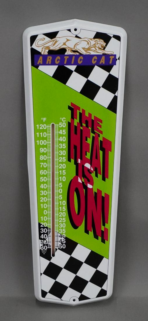 Arctic Cat "The Heat is On!" Metal Thermometer (TAC) (1 of 3)