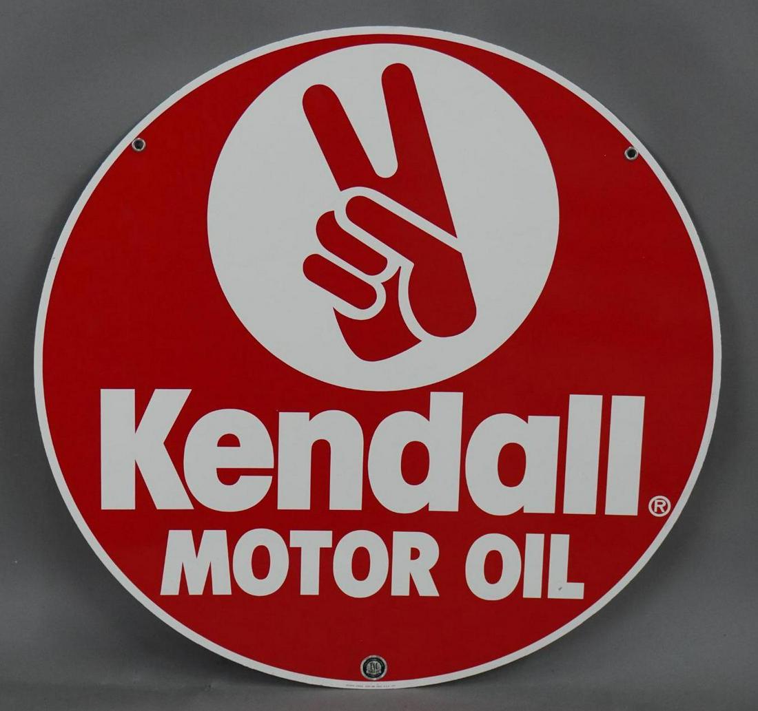 Kendall Motor Oils w/Hand logo Metal Sign (TAC) (2076) on Dec 09, 2022