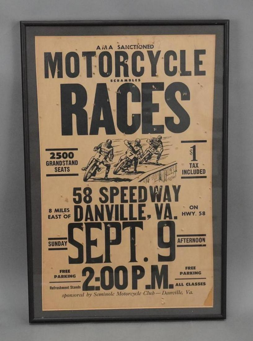 AMA Sanctioned Motorcycle Races Paper Poster (1 of 5)