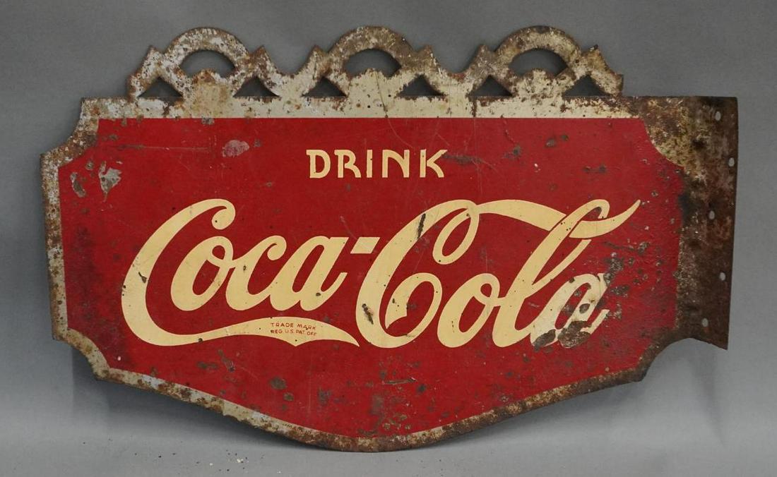 Drink Coca-Cola Metal Flange Sign (1 of 5)