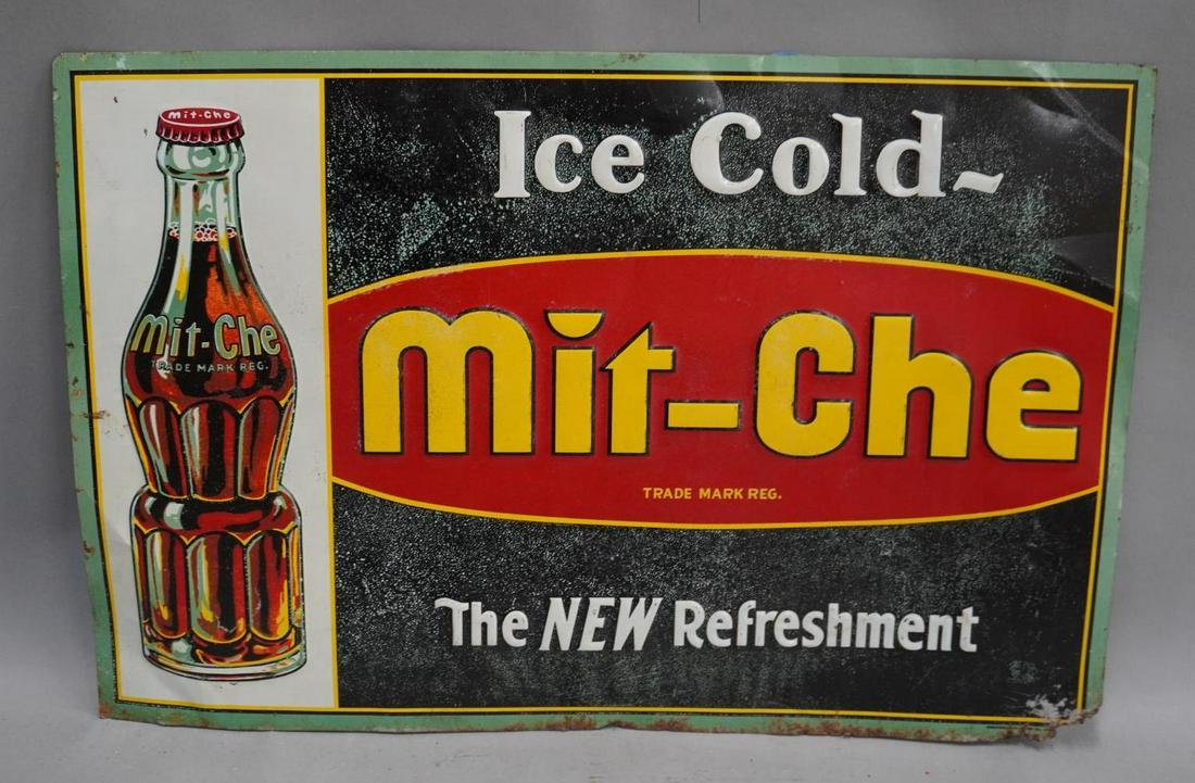 Mit-Che Ice Cold w/ Bottle Metal Sign (1 of 3)