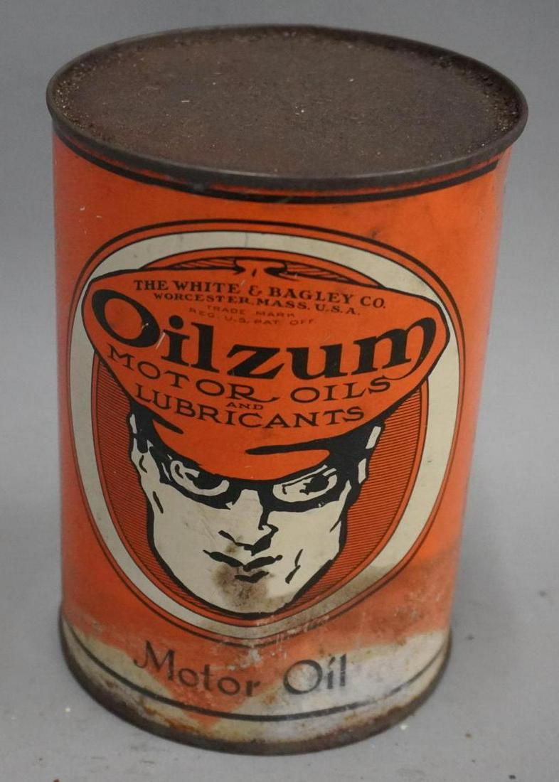 Oilzum Motor Oil Quart Metal Can (1 of 5)