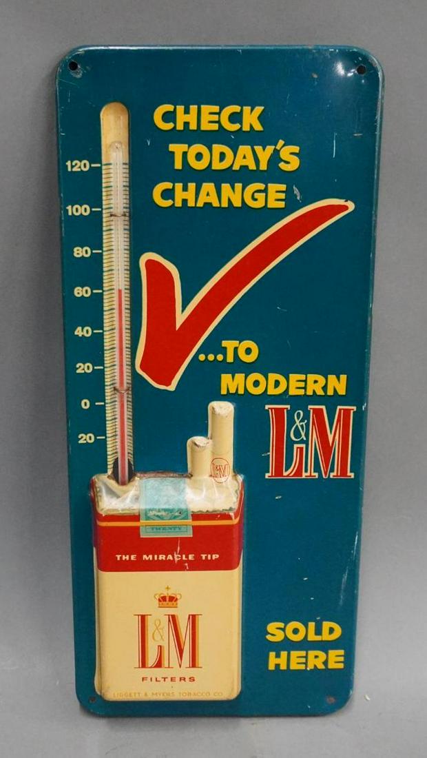L & M Cigarettes Metal Thermometer (1 of 3)