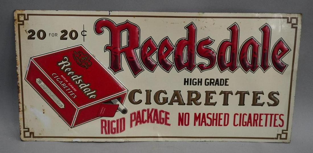 Reedsdale Cigarettes Metal Sign (1 of 4)