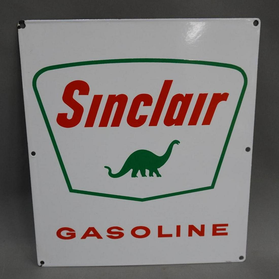 Sinclair Gasoline Porcelain Pump Sign (1 of 3)