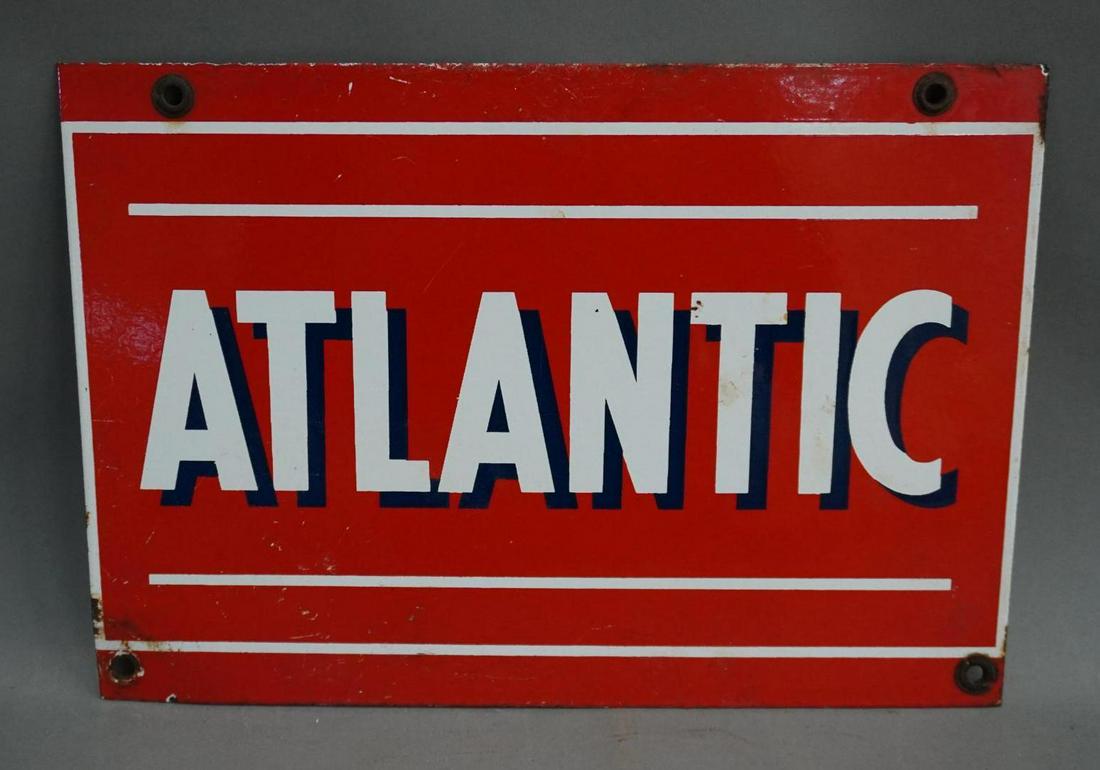 Atlantic Porcelain Pump Sign (1 of 2)